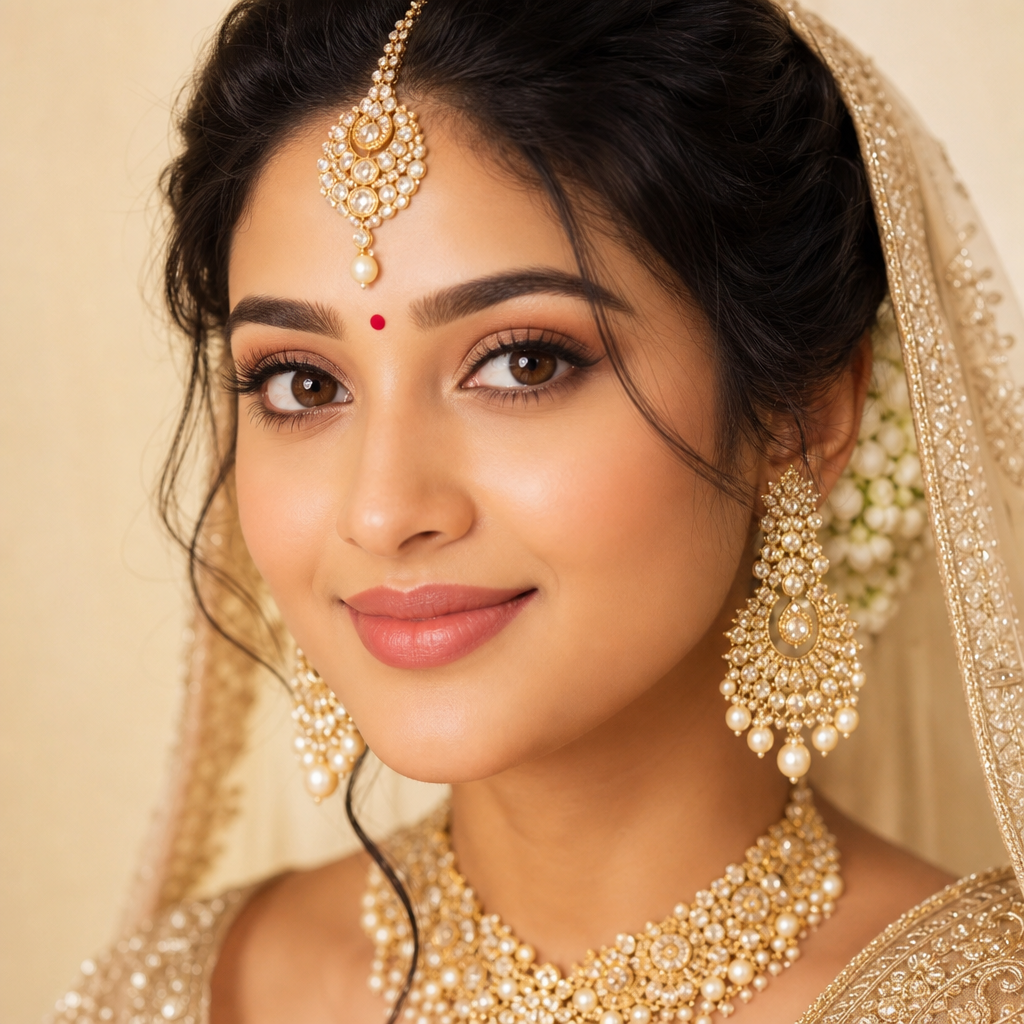 Radiant bride with premium bridal look