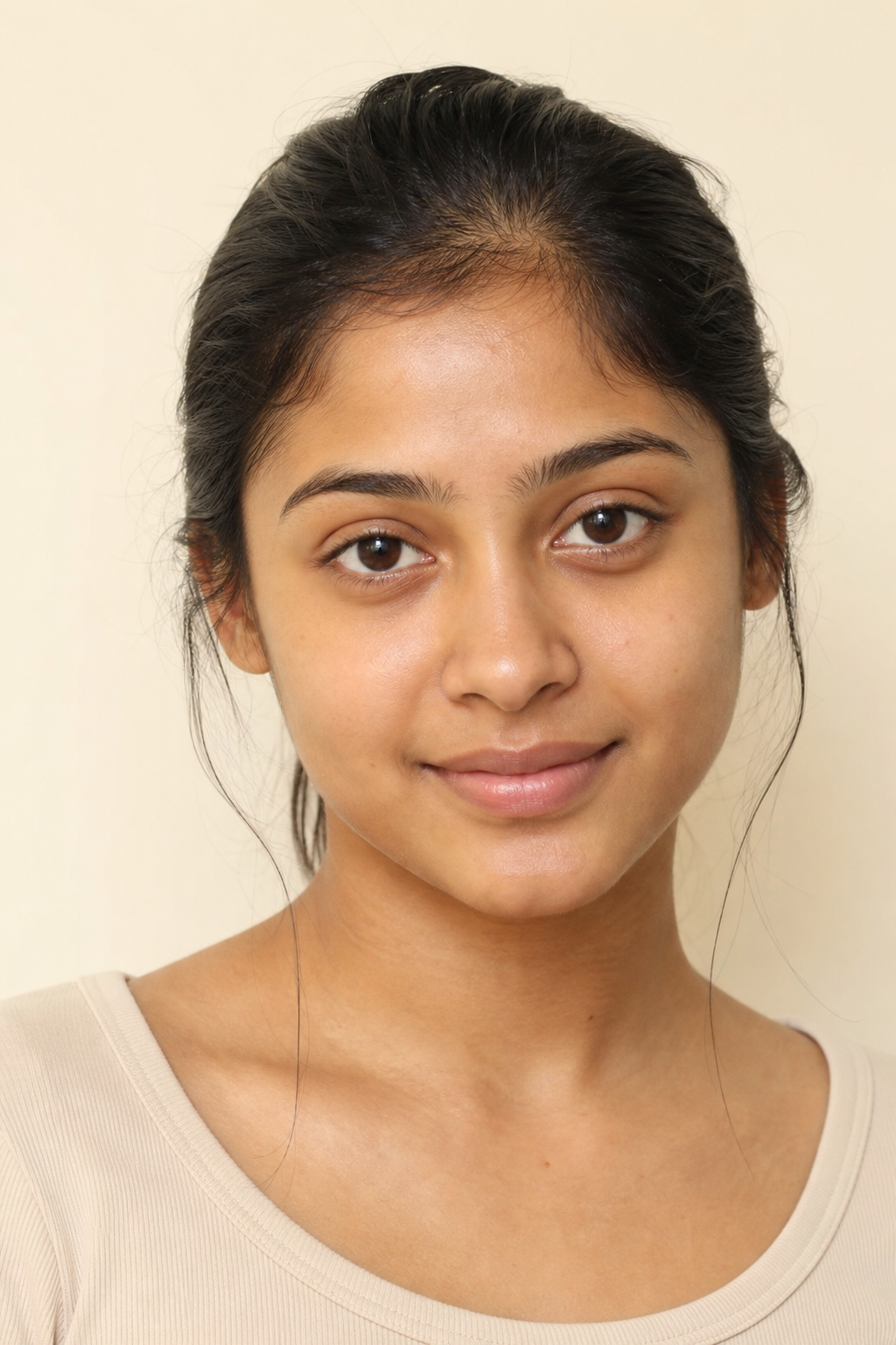 Riya before makeup — natural portrait